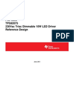 PMP6009 TPS92075 230vac Triac Dimmable 10W LED Driver Reference Design