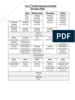 Class Schedule