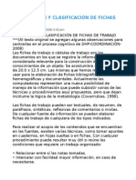 Elaboración y Clasificación de Fichas de Trabajo