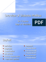 Overview of Diabetes Mellitus