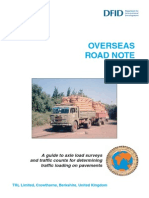 1 - 827 - ORN - 40 Axle Load Surveys and Traffic Counts For Traffic Loading