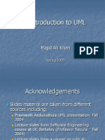 Introduction To UML: Majid Ali Khan