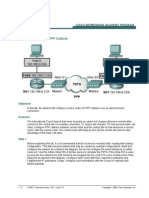 Lab 3.7.3 Configuring PPP Callback: Objective