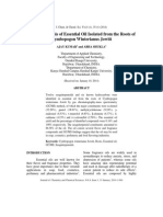 GC/MS Analysis of Essential Oil Isolated From The Roots of Cymbopogon Winterianus Jowitt