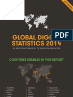 Global Social, Digital & Mobile Statistics, Jan 2014