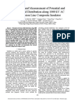 Calculation and Measurement of Potential and Electric Field Distribution Along 1000 KV AC Transmission Line Composite Insulator