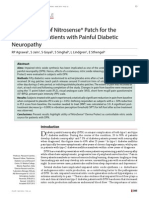 Clinical Trial of Nitrosense® Patch For The Treatment of Patients With Painful Diabetic Neuropathy