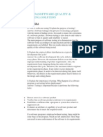 Bsit-54 (Software Quality & Testing) Solution: Chapter-1 1. What Is Software Testing? Explain The Purpose of Testing?