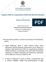 Adaptive MAC For Long-Distance Multi-Hop Wireless Networks