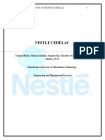 Nestle Cerelac: Marketing Report On Nestlé Cerelac 1