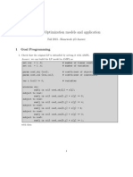 IE426 - Optimization Models and Application: 1 Goal Programming