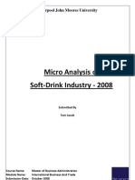 Micro Analysis of Soft-Drink Industry 2008