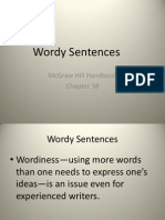 Wordy Sentences