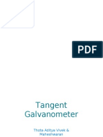 Tangent Galvanometer