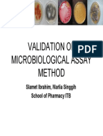 Validation of Microbiology Method PDF