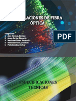 Instalaciones de Fibra Óptica