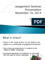 Stress Management Seminar Presentation