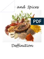 Herbs and Spices