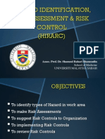 Hazard Identification, Risk Assessment & Risk Control (Hirarc)