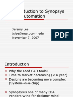 An Introduction To Synopsys Design Automation