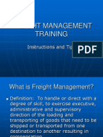 Freight Management Training