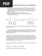 Practice Free Radical Polymerization Questions