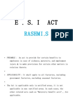 Esi Act - Theory of Notional Extension Included