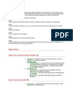 Error Analysis