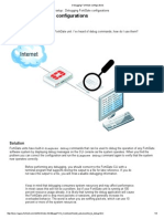 Debugging FortiGate Configurations