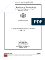 C Programming Laboratory (13MCA16) : 1 Prepared by Prof. Suma M.G., Asst. Professor - RNSIT, Bangalore