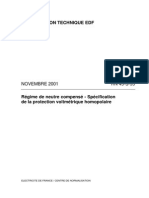 Régime de Neutre Compensé - Spécification de La Protection Voltmétrique Homopolaire