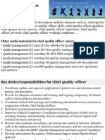 Chief Quality Officer Job Description