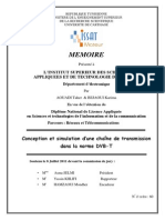 Memoire: Conception Et Simulation D'une Chaîne de Transmission Dans La Norme DVB-T