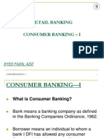 Retail Banking Consumer Banking - I: Syed Fazal Aziz