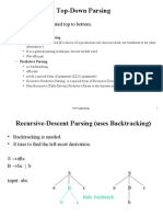 Top Down Parsing