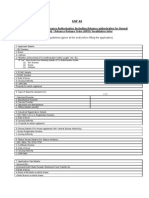 Application Form For Advance Authorisation (Including Advance