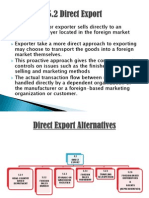 Export Entry Modes Direct Export