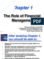 The Role of Finacial Management