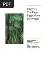 Papyrus Ancient Egypt Paper Sten