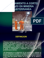 Planeamiento Minado en Mineria Subterranea