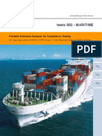 Testo 350 - MARITIME: Portable Emission Analyzer For Compliance Testing