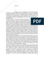 Apuntes para La Historia de La Sociología en Paraguay: El CPES