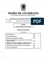 Discurso de Cuahutemoc Cárdenas en La Toma de Posesión Como Jefe de Gobierno Del Distrito Federal