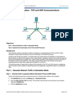 7.3.1.2 Packet Tracer Simulation - Exploration of TCP and Udp Instructions