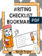 WritingChecklistBookmarks PDF