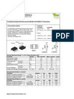 AOP605 Complementary Enhancement Mode Field Effect Transistor