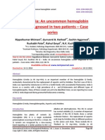 HB Q - India: An Uncommon Hemoglobin Variant Diagnosed in Two Patients - Case Series