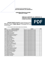 Sananduva Edital012009Homologacaodasinscricoes