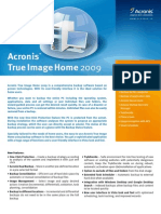 Datos Acronis True Image Home 2009