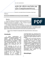 Relatorio 4 Complexometria Calcio Quimica Analitica